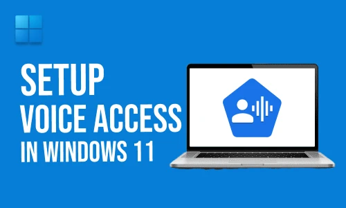 How to setup voice access in windows 11